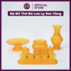 bộ bình lưu ly đá vàng (trọn bộ)