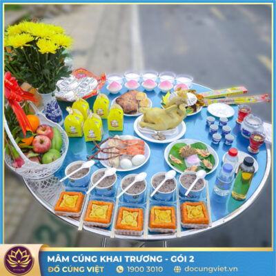 Mâm Cúng Khai Trương Công Ty 11 mam cung khai truong cong ty cua hang goi 2