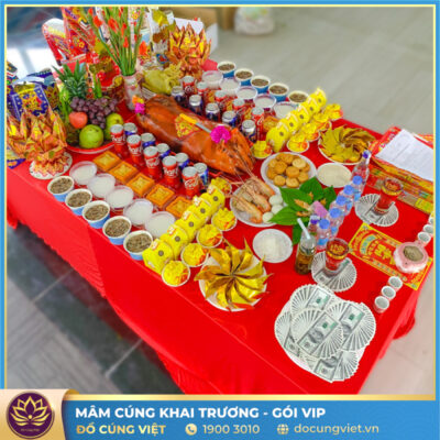 Mâm Cúng Khai Trương Công Ty 9 mam cung khai truong cong ty cua hang goi vip