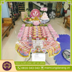 Mâm cỗ đầy tháng bé gái miền trung 3