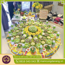 Mâm cúng đầy tháng bé trai miền trung