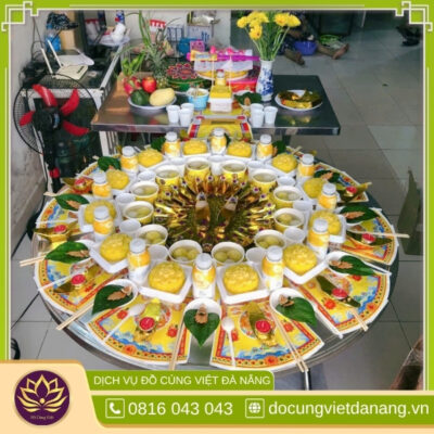 Mâm cúng đầy tháng chay cho bé gái Gói 2