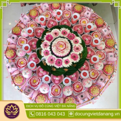 Mâm cúng đầy tháng chay cho bé gái Gói 3