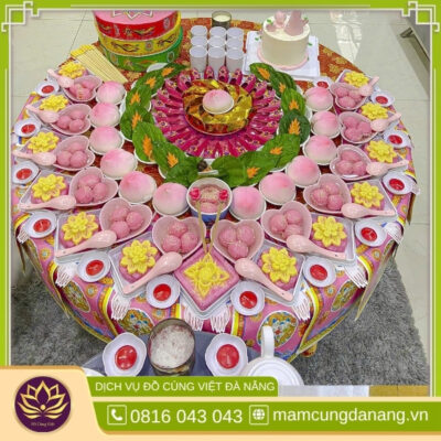 Mâm cúng thôi nôi bé gái phong tục miền Trung