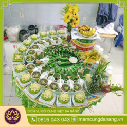Mâm cúng thôi nôi bé trai đơn giản