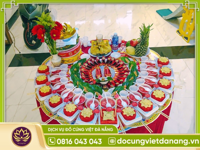 Hướng dẫn cách bày trí hoa cúng trên mâm cúng đầy tháng, thôi nôi